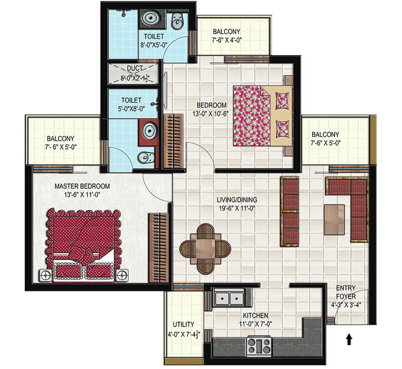 2 BHK Flats In Gillco Parkhills 