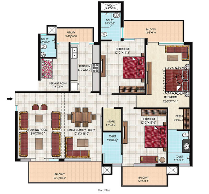 4 BHK Flats In Gillco Parkhills