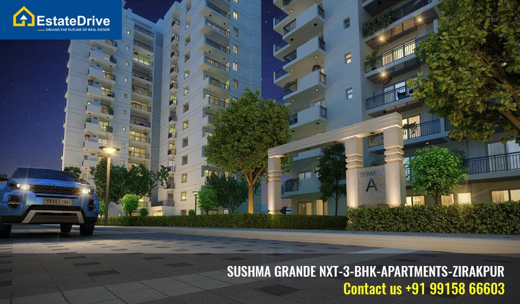 sushma grande nxt 3bhk apartments zirakpur