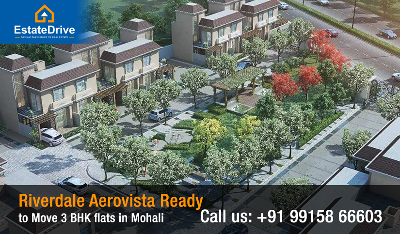 Riverdale Aerovista Ready to Move 3 BHK flats in Mohali