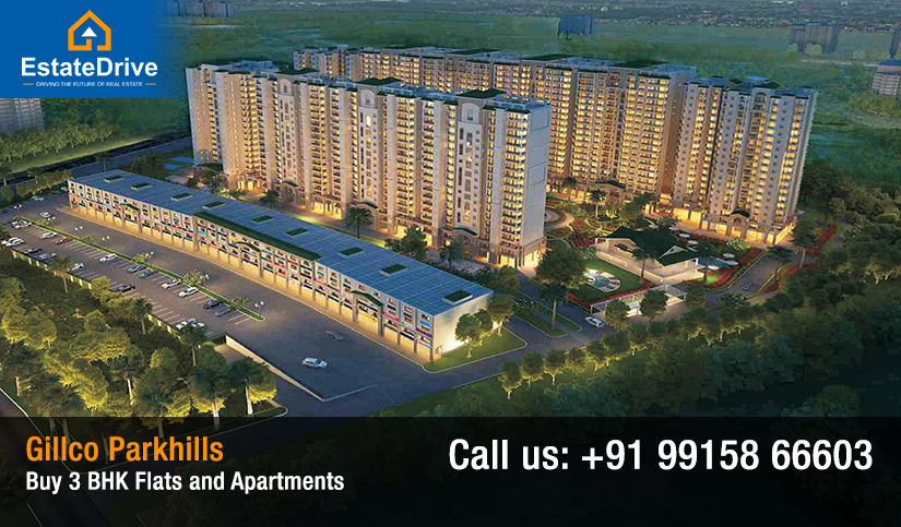 Buy 3 BHK Flats and Apartments in Gillco Parkhills