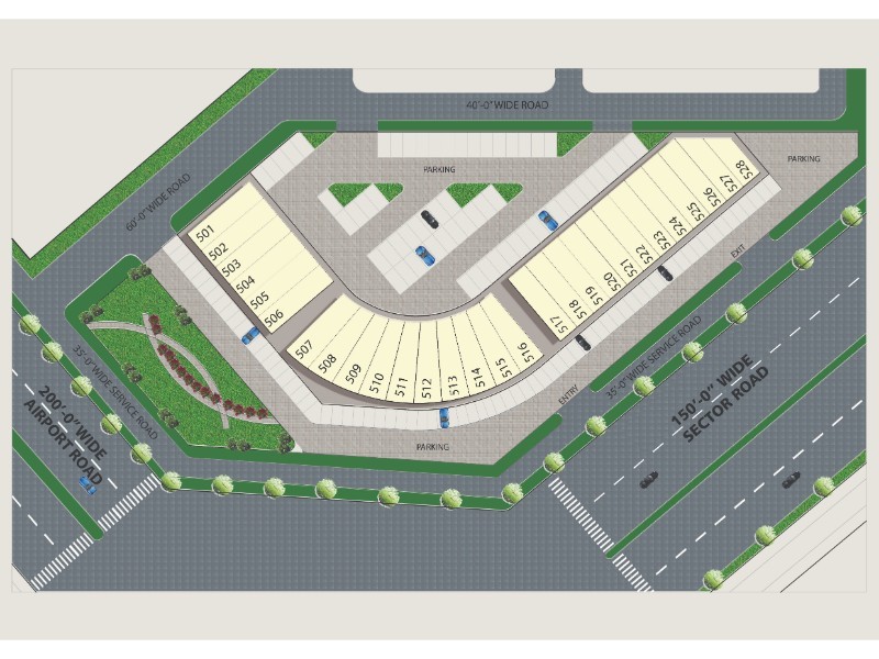 TDI Taj Plaza Mohali Site Plan