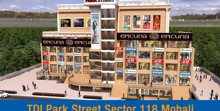 TDI Park Street Sector 118 Mohali, Shops, Office, Commercial Space